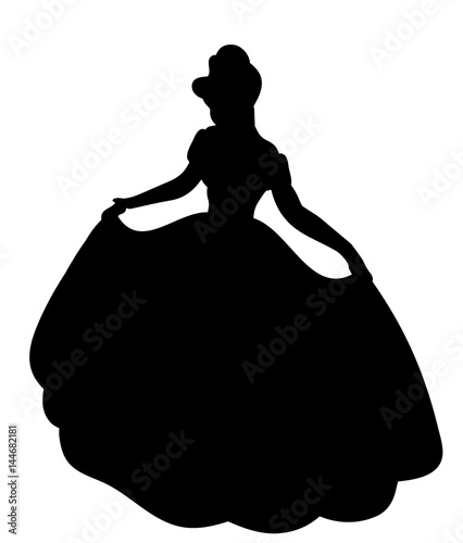 silhouette princess illustration