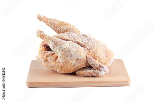 Frozen chicken carcass