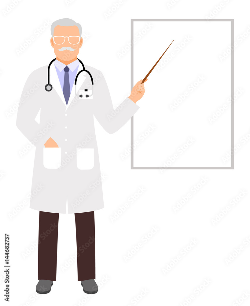 Doctor presentation illustration Doctor presentation illustration