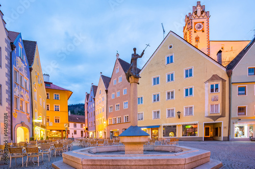 Fussen town in Bavaria, Germany