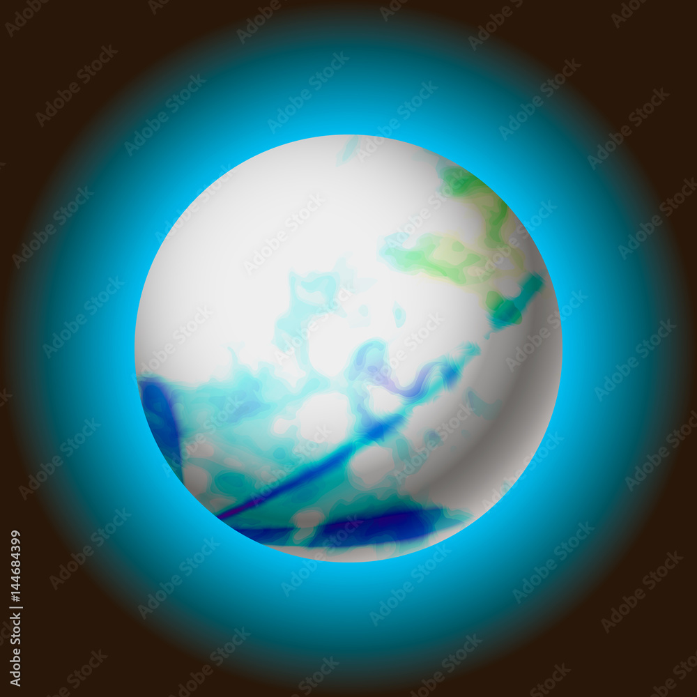 Obraz premium abstract planet with glowing, vector illustration eps 10