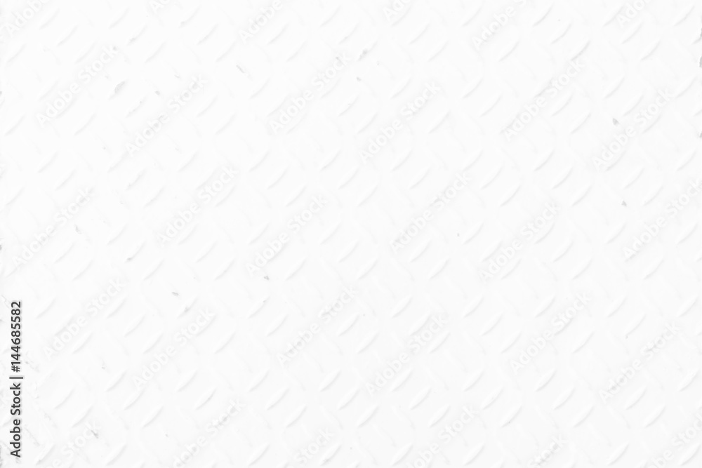 Fototapeta premium Old White Diamond Plate Background.