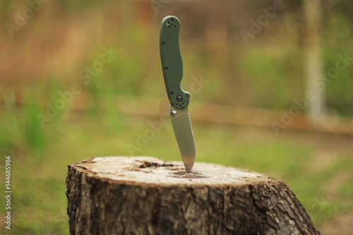 Knife in a stamp