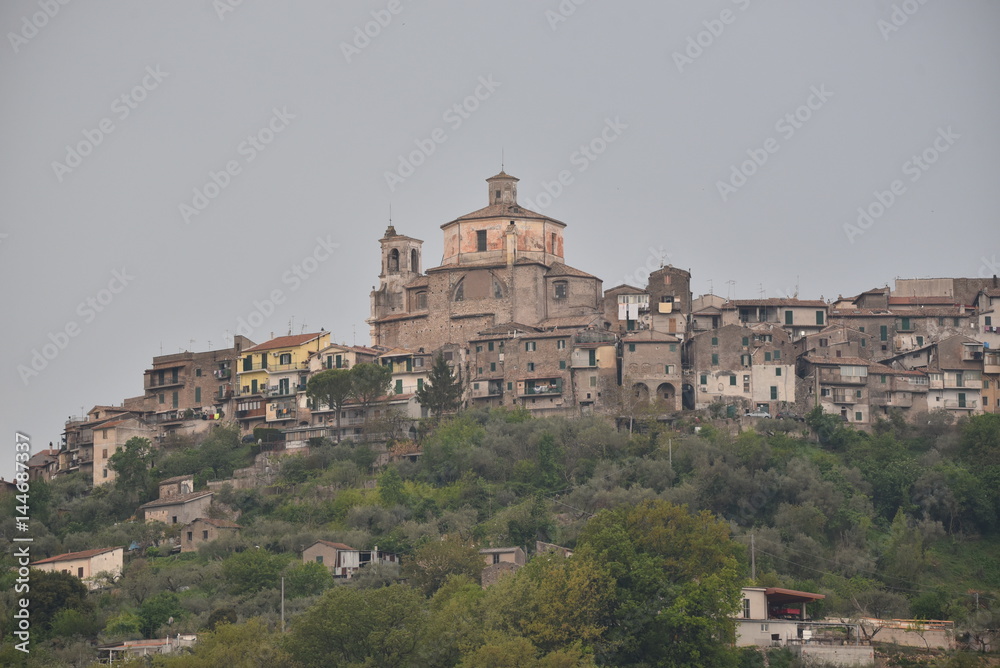 Castel Madama, old village in the Metropolitan city of  Rome, Lazio region, Italy
