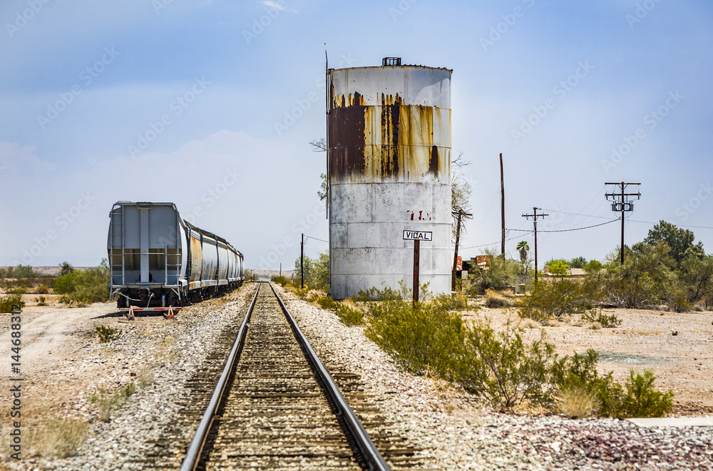 railroad crossing at route 95 near the village Vidal railroad crossing at route 95 near the village Vidal