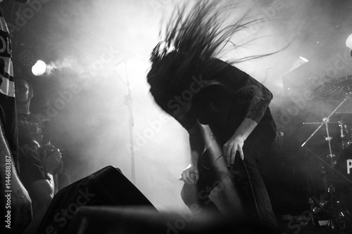 Photography Metal singer headbanging