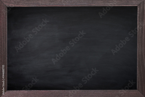 Clean chalk on blackboard for background. texture for educational background.