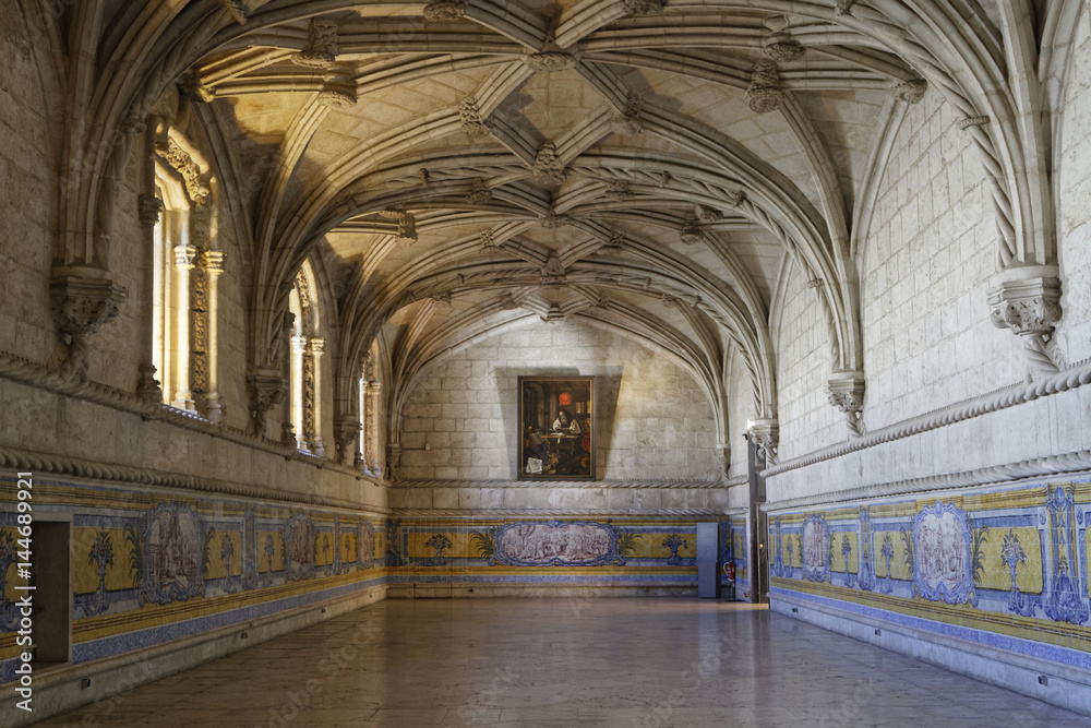 The refectory in Jeronimos Monastery