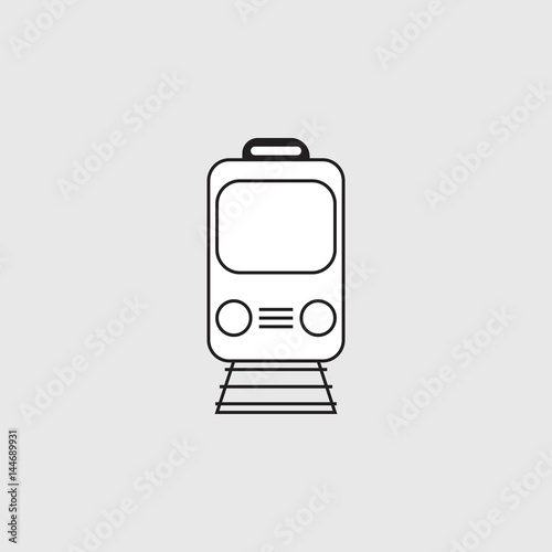 subway train vector icon