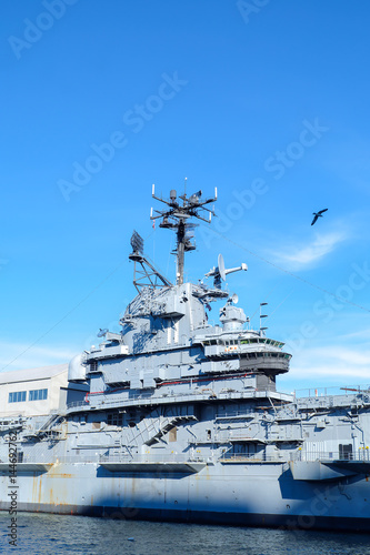 Photography The old aircraft carrier, Interpid was used to be a floating museum at Intrepid