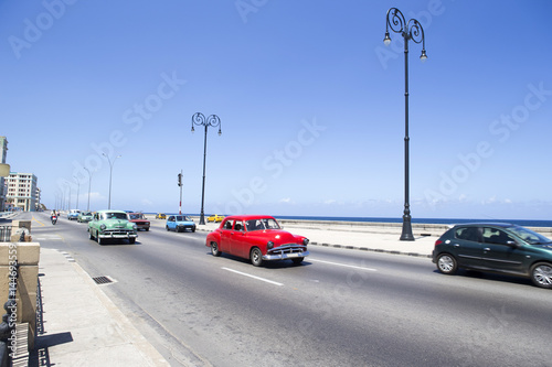 キューバ ハバナの街並み マレコン通り
