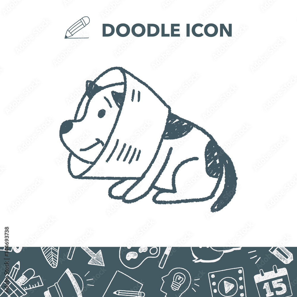 Obraz premium doodle dog collar