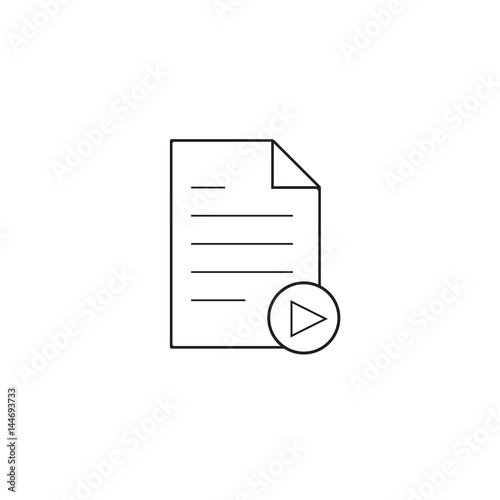 play file vector icon