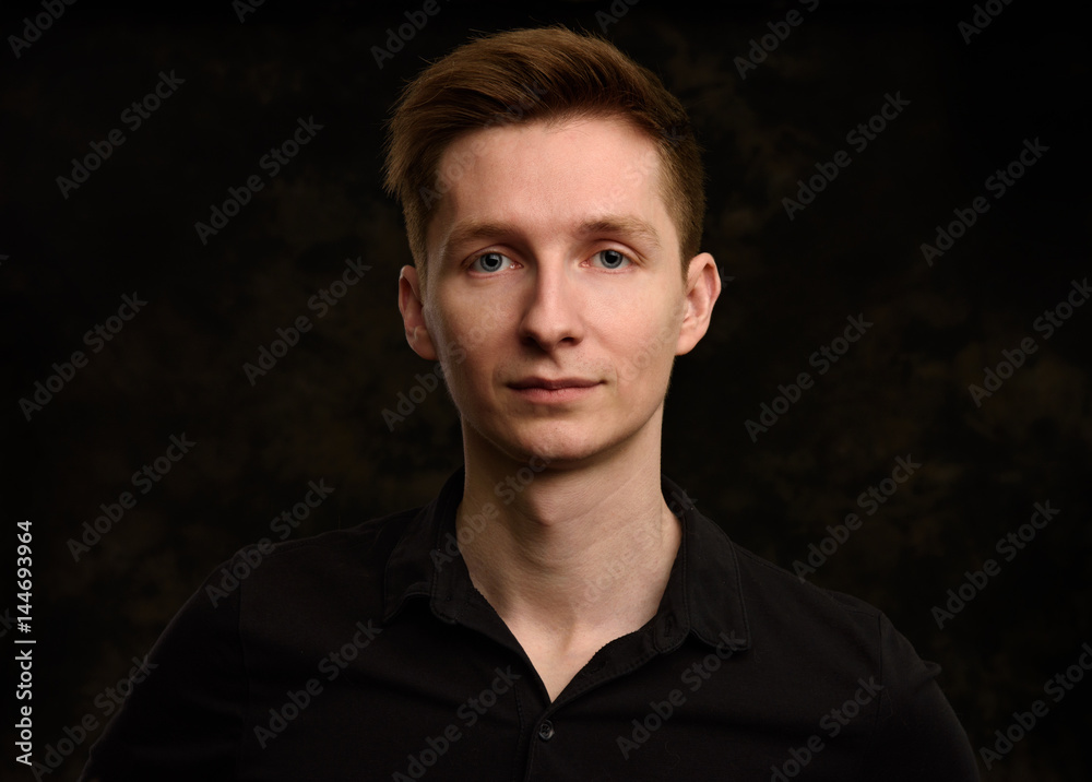 handsome young man studio portrait handsome young man studio portrait