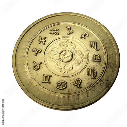 Obraz na płótnie Tierkreiszeichen Astrologie Zodiac Medaille