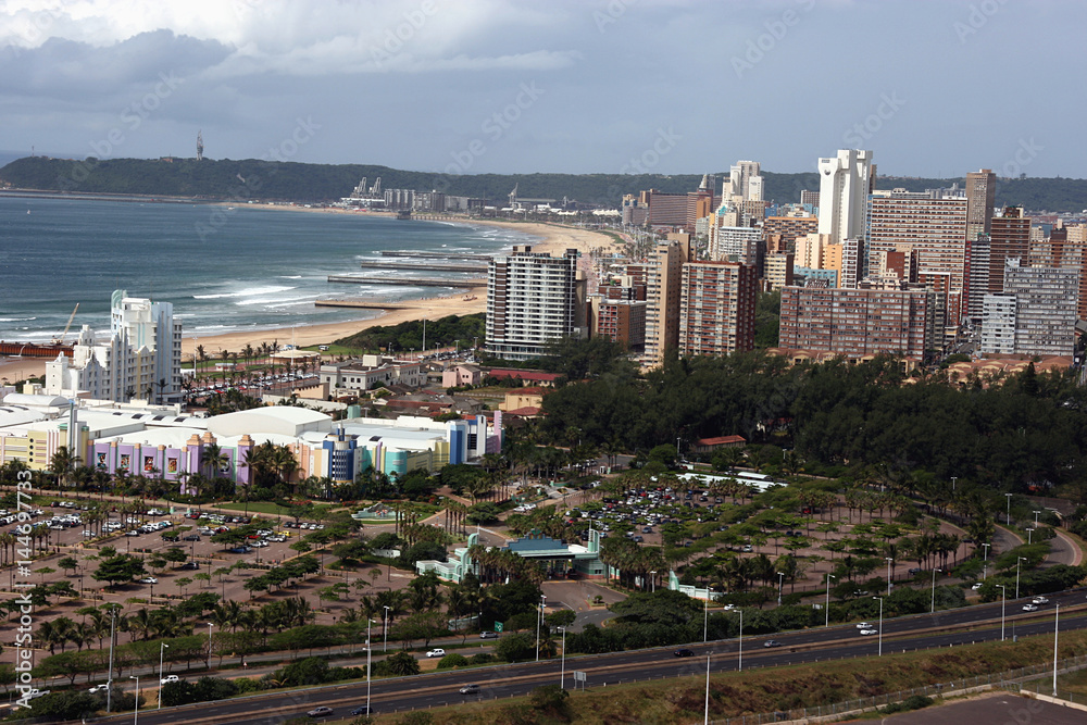 Skyline of coastal city - Durban, South Africa