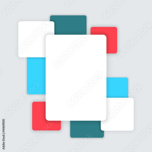Vector Simple Background Text Box Page Template C