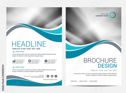 Brochure template flyer background for business design