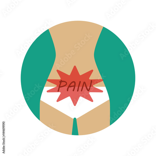 Abdominal pain illustration