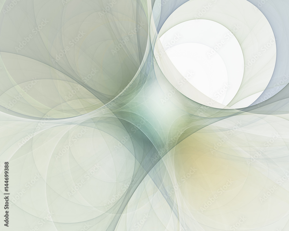 Naklejka premium Abstract background smooth waves and lines. Computer generated fractal image