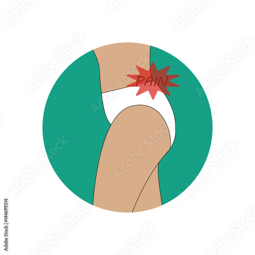 Back pain illustration