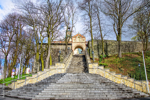 Treppe  Annaberg Kirche Oberschlesien Inselberg Wallfahrtsort Polen photo