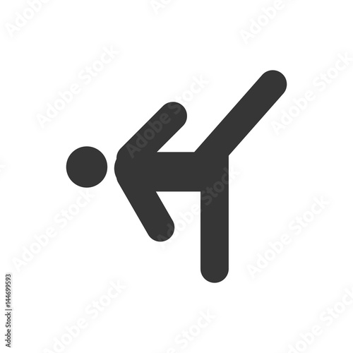 kickboxing icon vector