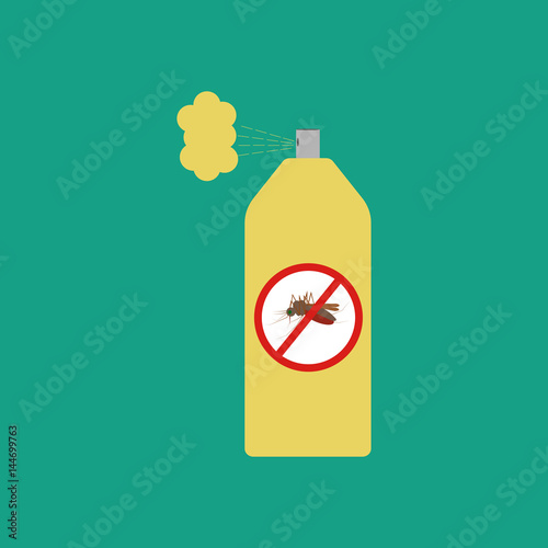 Mosquito spray illustration