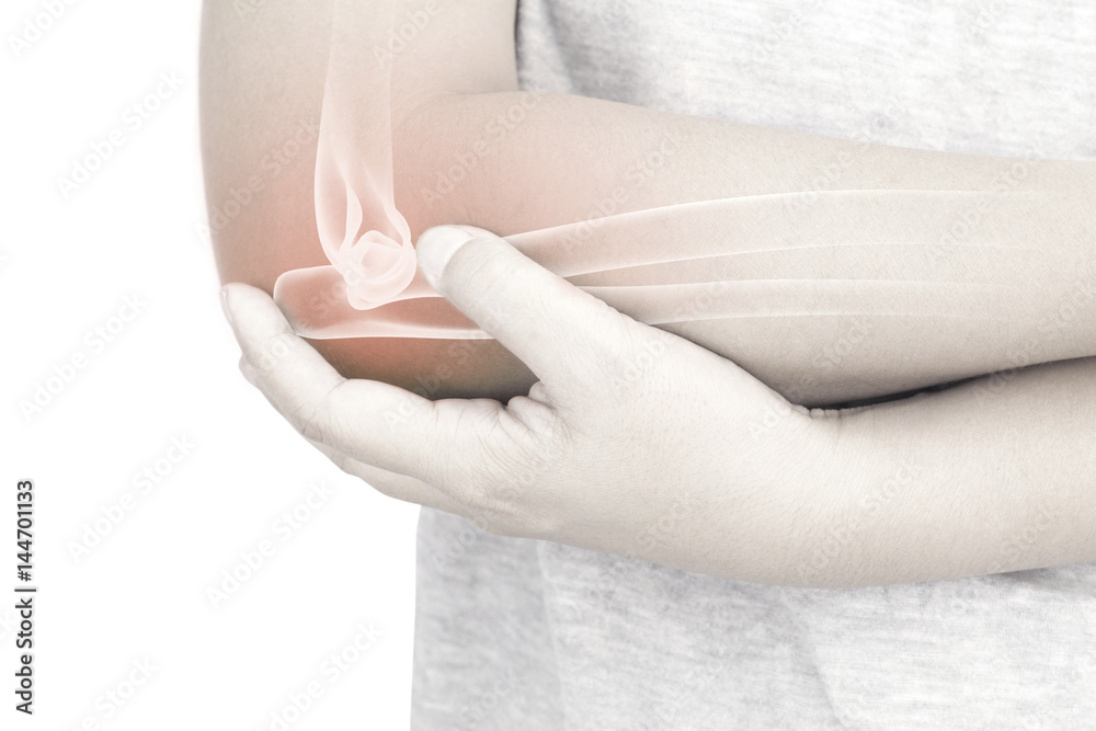 Naklejka premium elbow bones injury