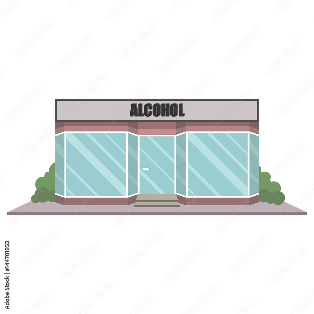 Obraz premium Alcohol shop facade