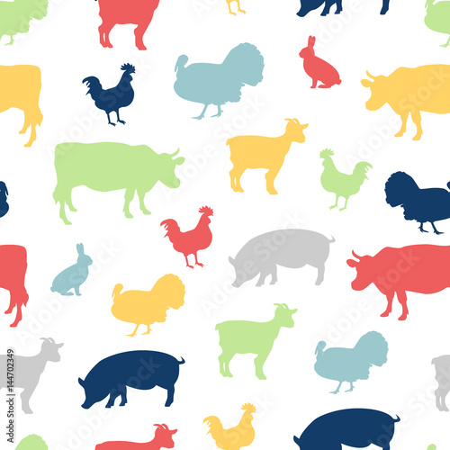 Farm seamless pattern