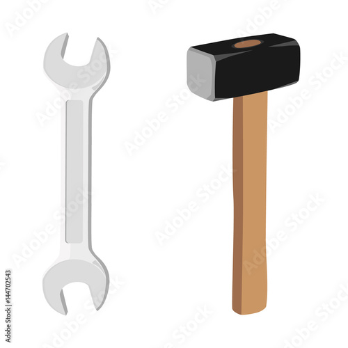 Hammer and wrench