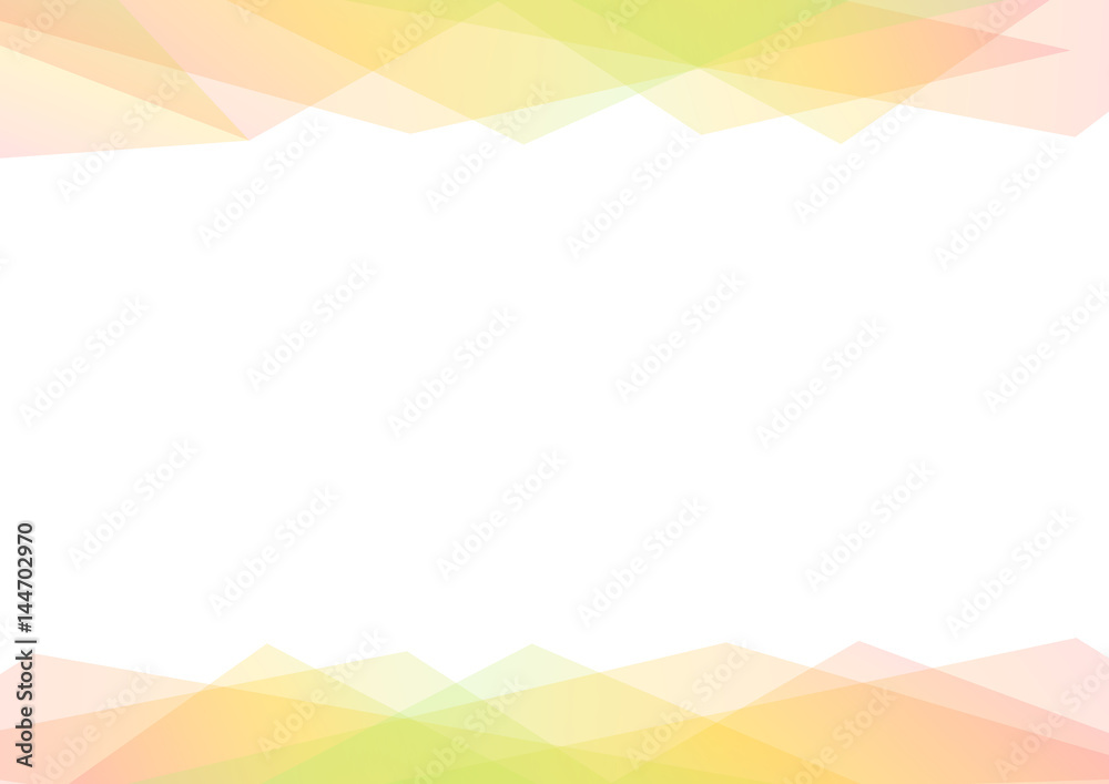Fototapeta premium green and orange geometric spectrum abstract background, solf transparent layout, prism business template, vector illustration