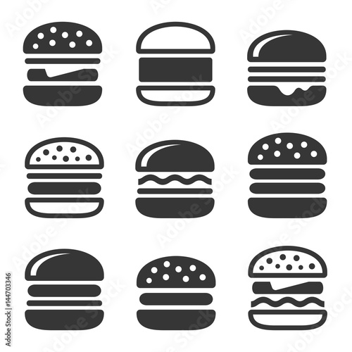 Burger Icons Set