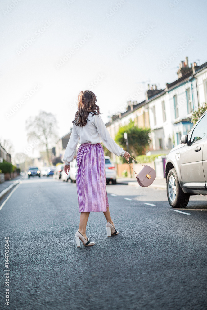 Young fashionable woman shopping Young fashionable woman shopping