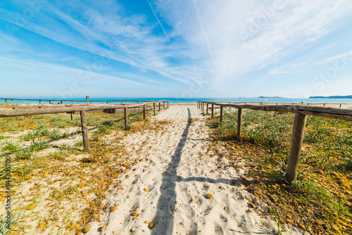 walk path in Simius beach