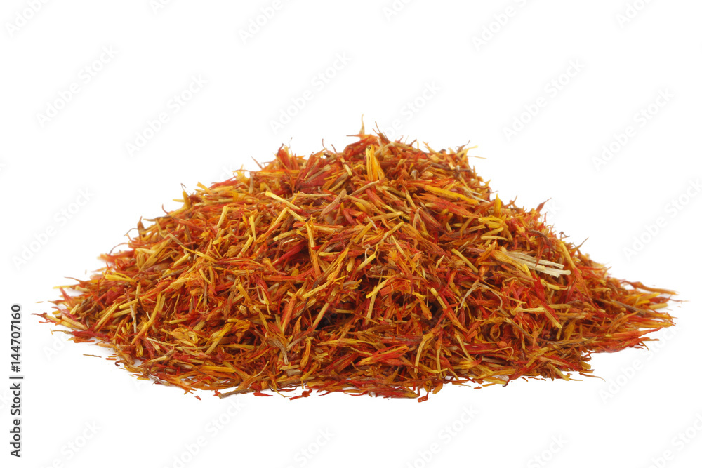 Fototapeta premium heap of saffron isolated