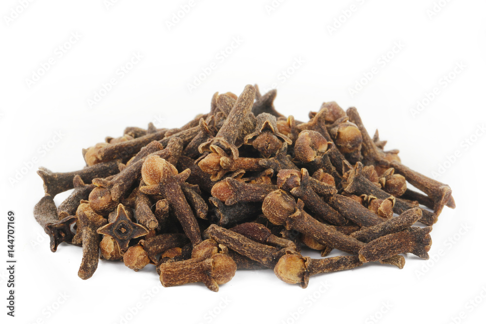 heap of cloves isolated heap of cloves isolated