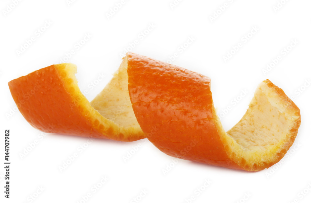 rind of orange isolated rind of orange isolated