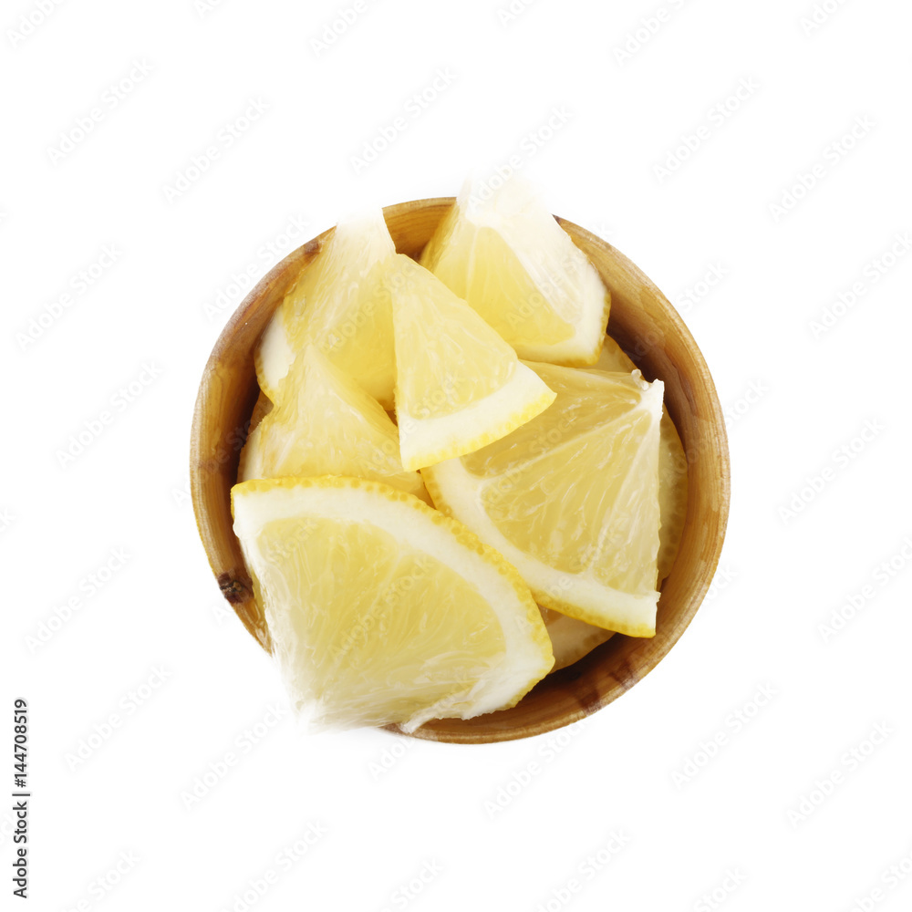 in wooden cup isolated on white background in wooden cup isolated on white background