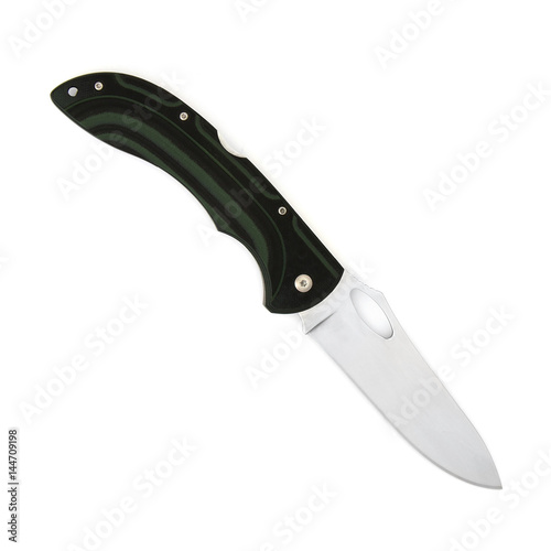 Clasp knife on a white background