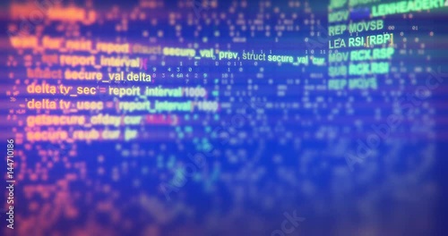 Loppable semless Programming code abstract technology background of software developer and Computer script
