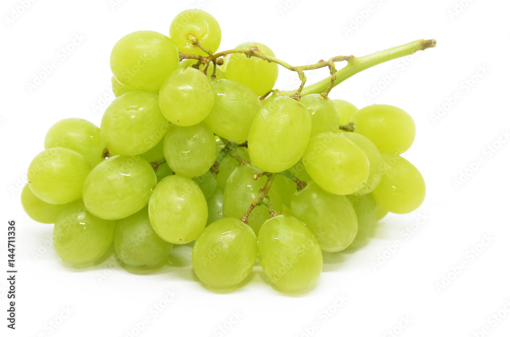 Fresh green grapes