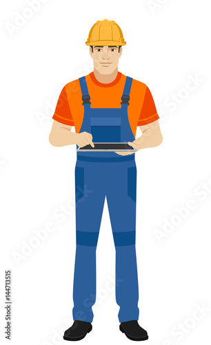 Builder using digital tablet PC
