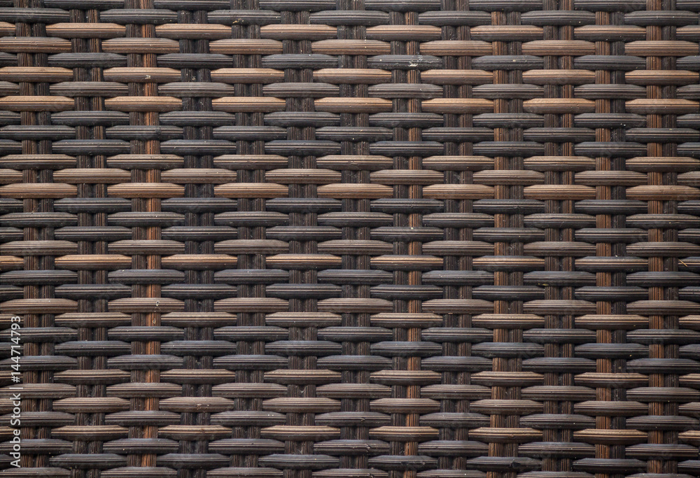 Synthetic rattan.Hand-made.Background image.Brown tone Synthetic rattan.Hand-made.Background image.Brown tone