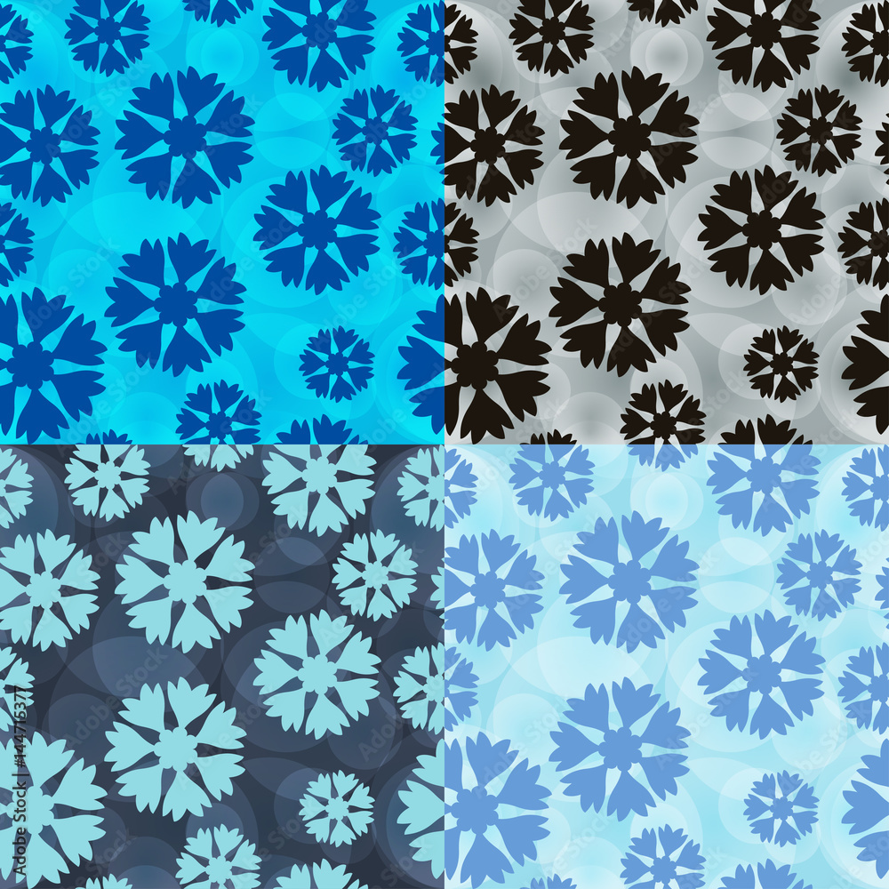 seamless pattern with cornflowers seamless pattern with cornflowers