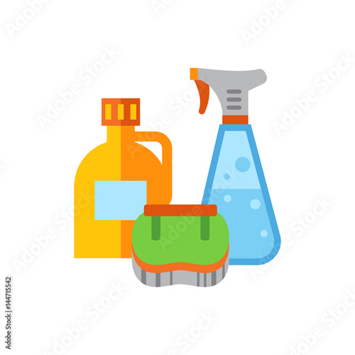 Detergents and brush icon