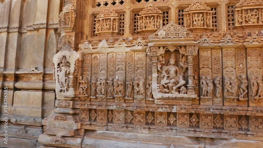 Old Hindu Sas-Bahu Temple in Rajasthan, near Udaipur, India. Beautiful Ancient Indian religion Architecture. Old Hindu Sas-Bahu Temple in Rajasthan, near Udaipur, India. Beautiful Ancient Indian religion Architecture.