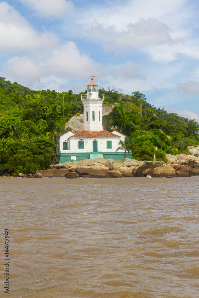Itapua lighthouse in Guaiba lake Itapua lighthouse in Guaiba lake