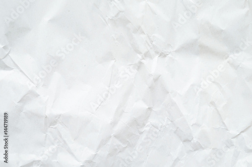 Crumpled blank paper texture, background